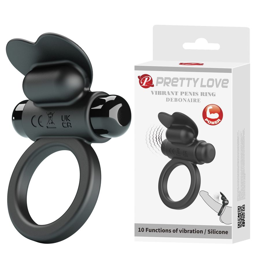 Vòng Đeo Rung Hỗ Trợ Tăng Khoái Cảm Nam Nữ Pretty Love Vibrant Penis Ring Debonaite