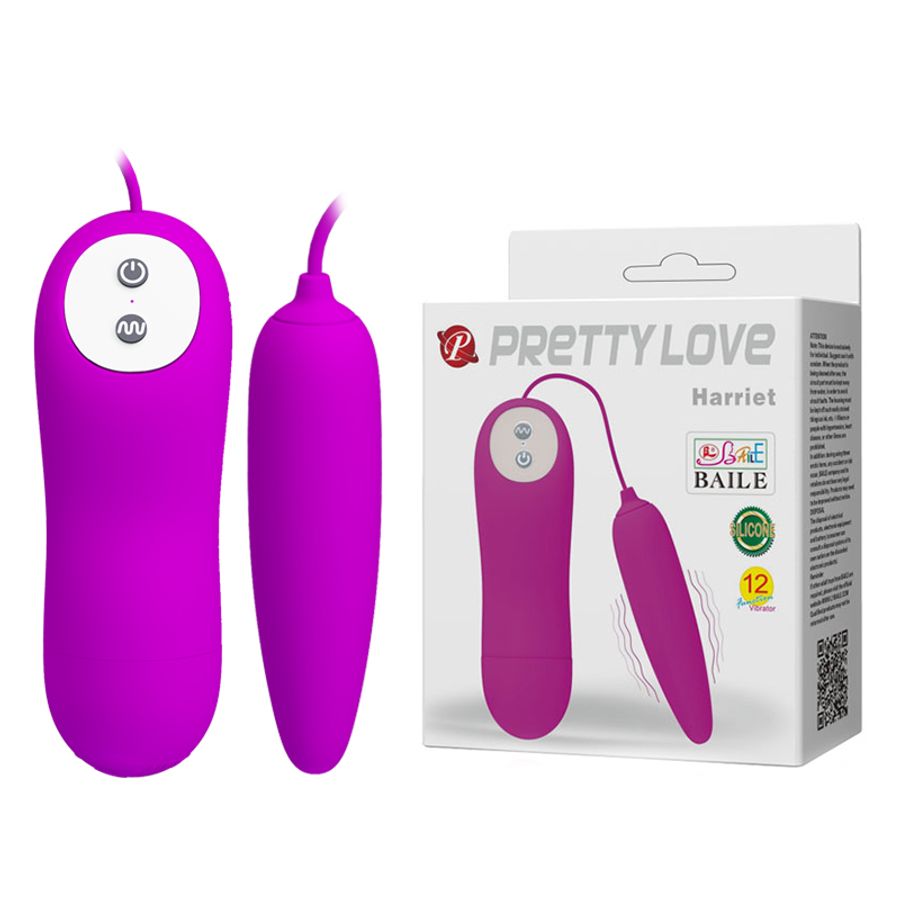 Trứng Rung Hỗ Trợ Tăng Khoái Cảm Nam Nữ Rung Thân Nhọn Pretty Love Harriet Chính Hãng