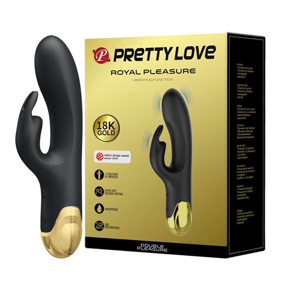 Que rung massage Pretty Love Gold 18k Royal Plesure  Chính Hãng