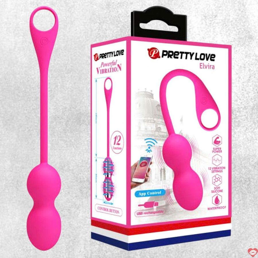Máy Massage Hỗ Trợ Giải Tỏa Cho Nữ Trứng rung PrettyLove Elvira Bluetooth Chính Hãng