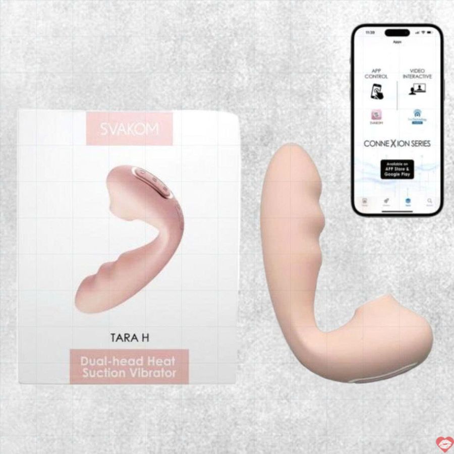 Máy Massage Hỗ Trợ Giải Tỏa Cho Nữ Svakom Tara H âm đạo 2 đầu rung hút sưởi ấm Chính Hãng