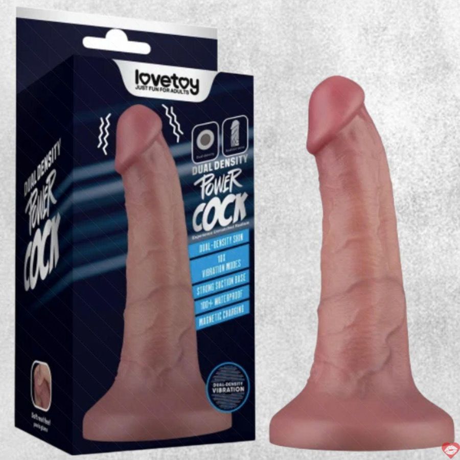 Dương Vật Giả Dính Tường 6 Inch Rung Chân Thực - Lovetoy