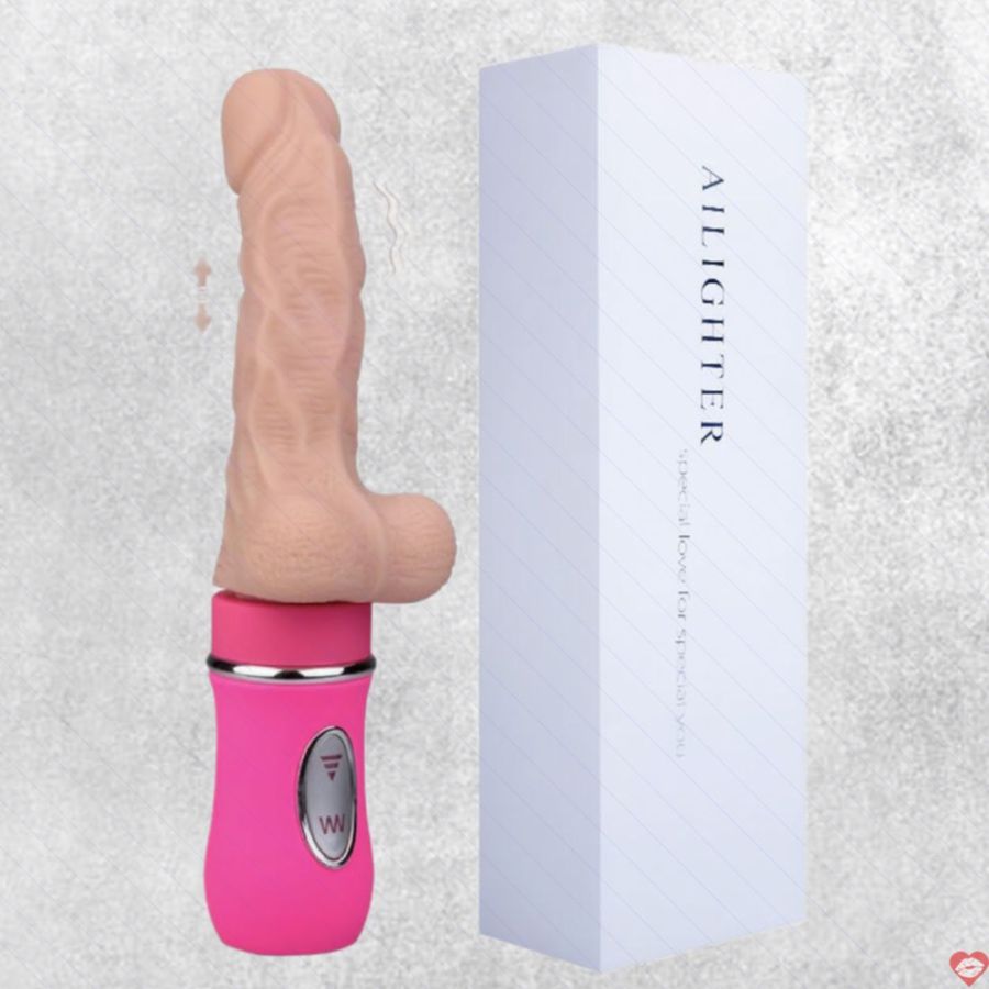 Dương vật giả Ailighter cao cấp rung thụt toả nhiệt mềm mại kích thích