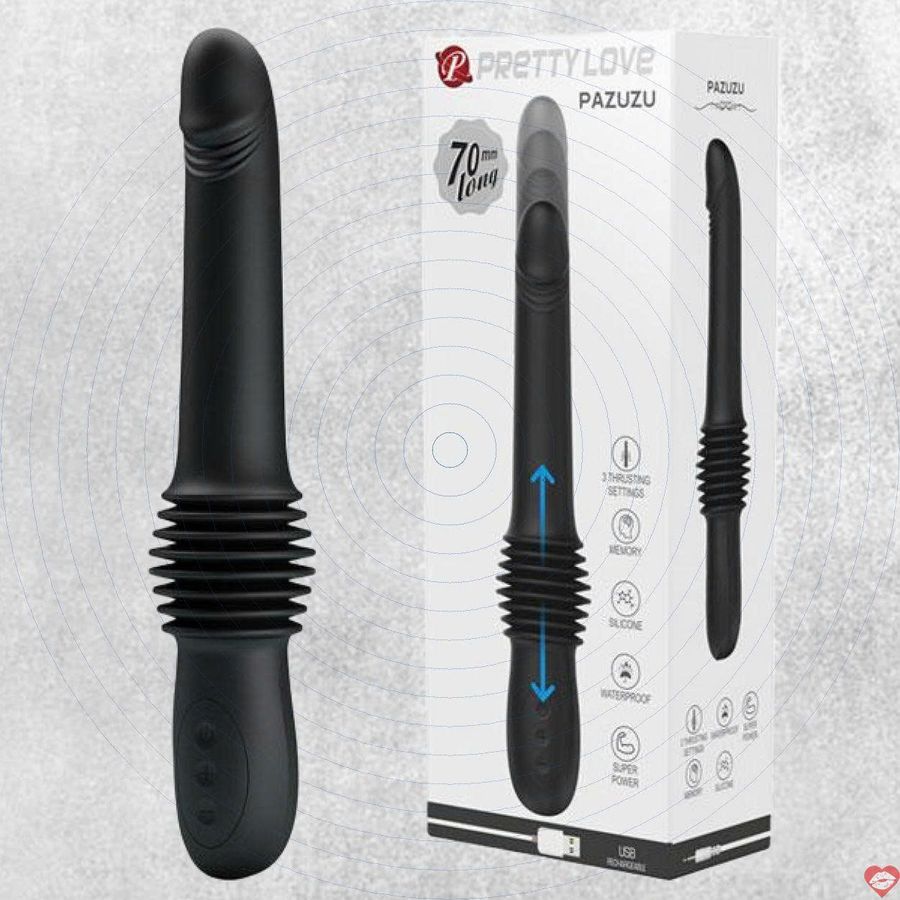Máy Massage Hỗ Trợ Giải Tỏa Cho Nữ Dương Vật Giả PrettyLove Pazuzu Rung Thụt Mạnh Mẽ 