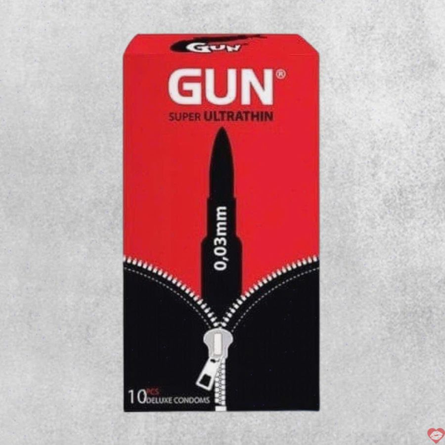 Bao cao su Gun siêu mỏng 0.03mm thoải mái hộp 10 cái