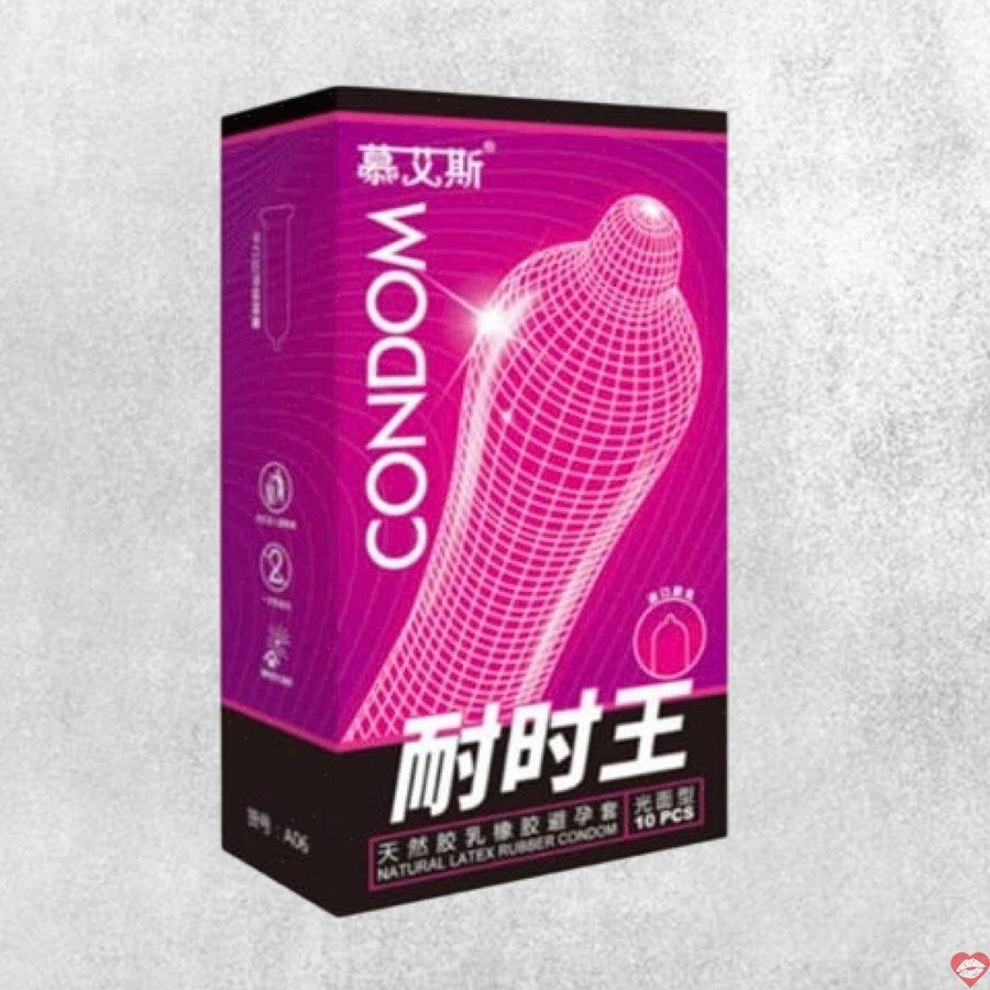 Bao cao su Muaisi Hồng Gel Siêu Mỏng Êm Ái Hộp 10 Cái