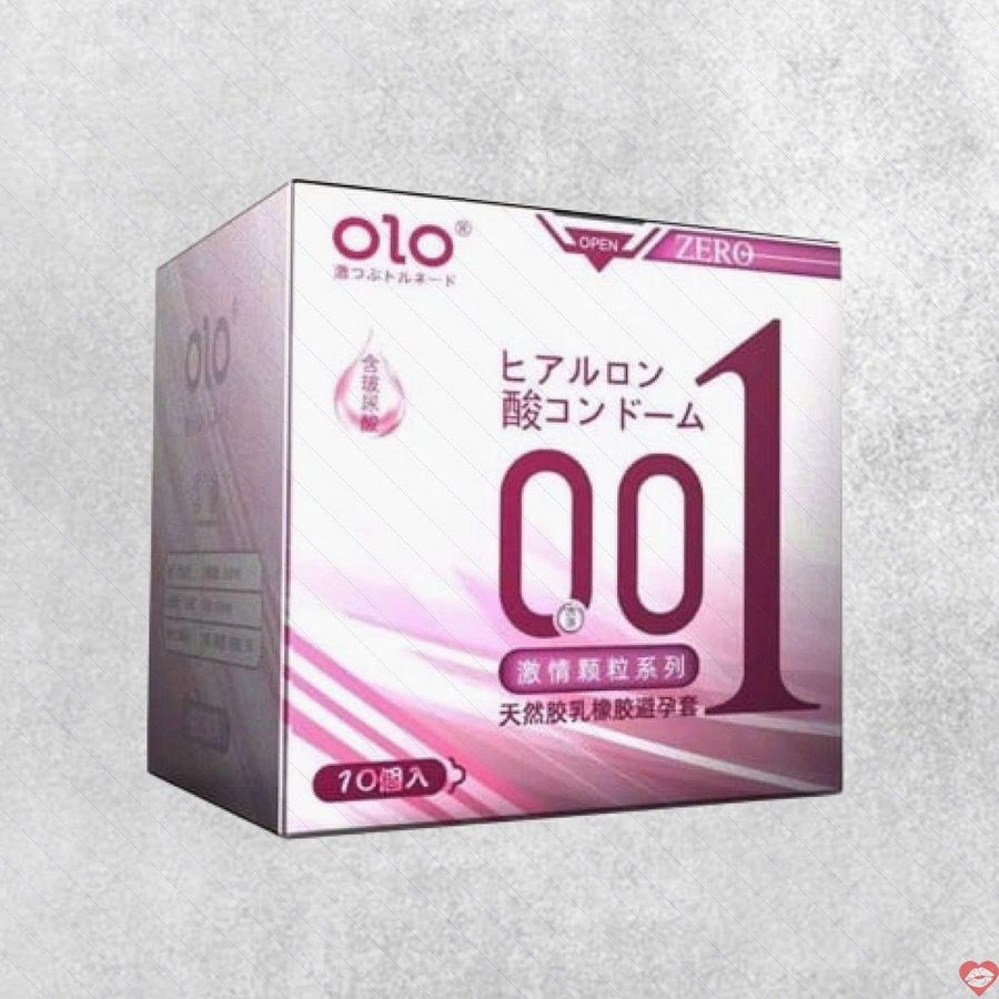 Bao cao su OLO 0.01 Zero Hồng siêu mỏng nhiều hạt 