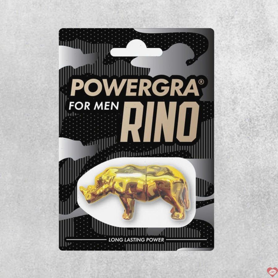 Viên uống hỗ trợ phái mạnh tăng bản lĩnh đàn ông kéo dài thời gian Powergra For Men Rino - Vỉ 1 viên