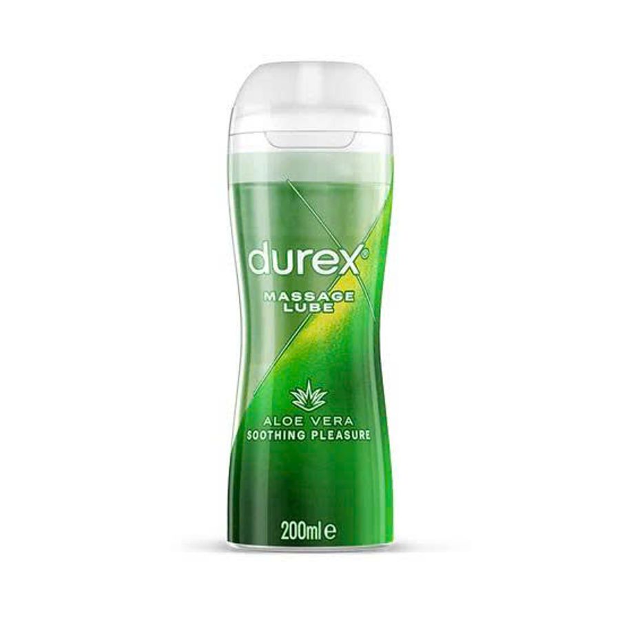 Gel Bôi Tinh Chất Nha Đam Massage 2 Trong 1 Durex 2 in 1 Soothing Aloe Vera Massage Water Based Lube 200ml