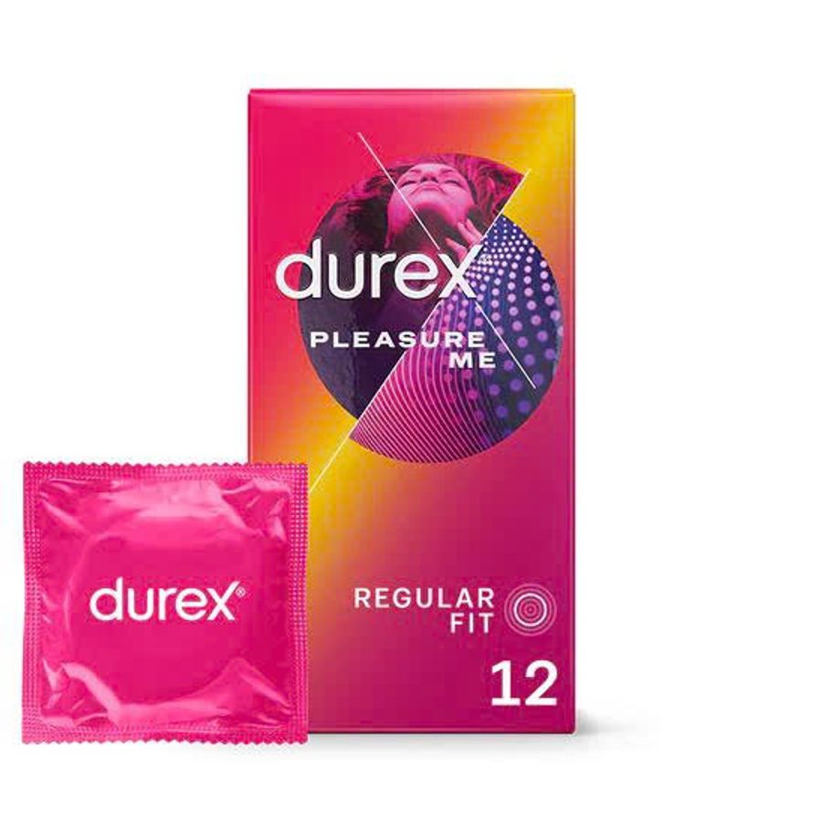 Bao Cao Su Cao Cấp Gân Chấm Điểm Nổi Durex Pleasure Me Condoms 12 Cái