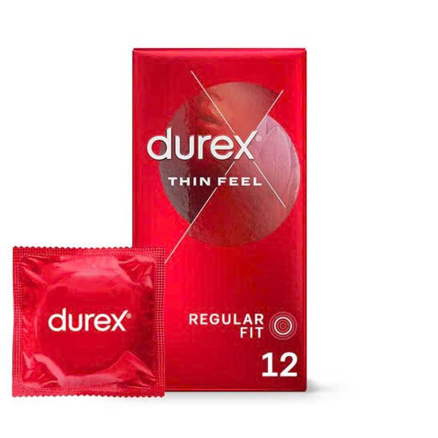 Bao Cao Su Cao Siêu Mỏng Trơn Durex Thin Feel Regular Condoms 12 Cái