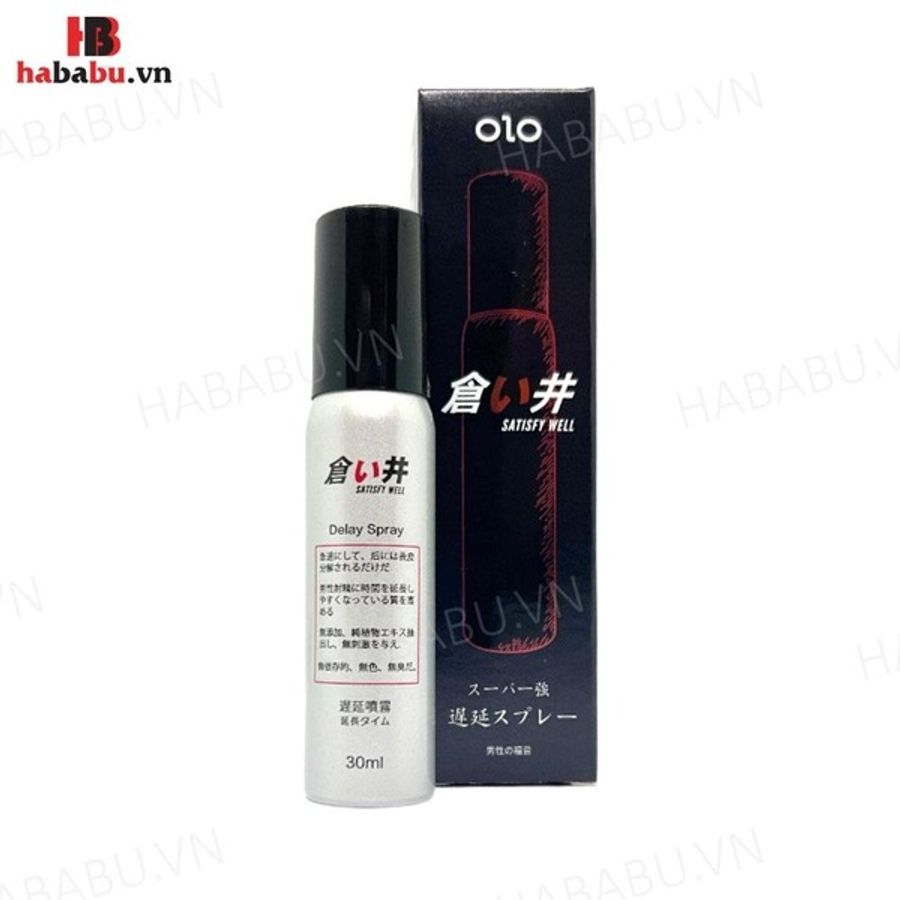 Xịt chống xuất tinh sớm Olo Satisfy Well 30ml chính hãng