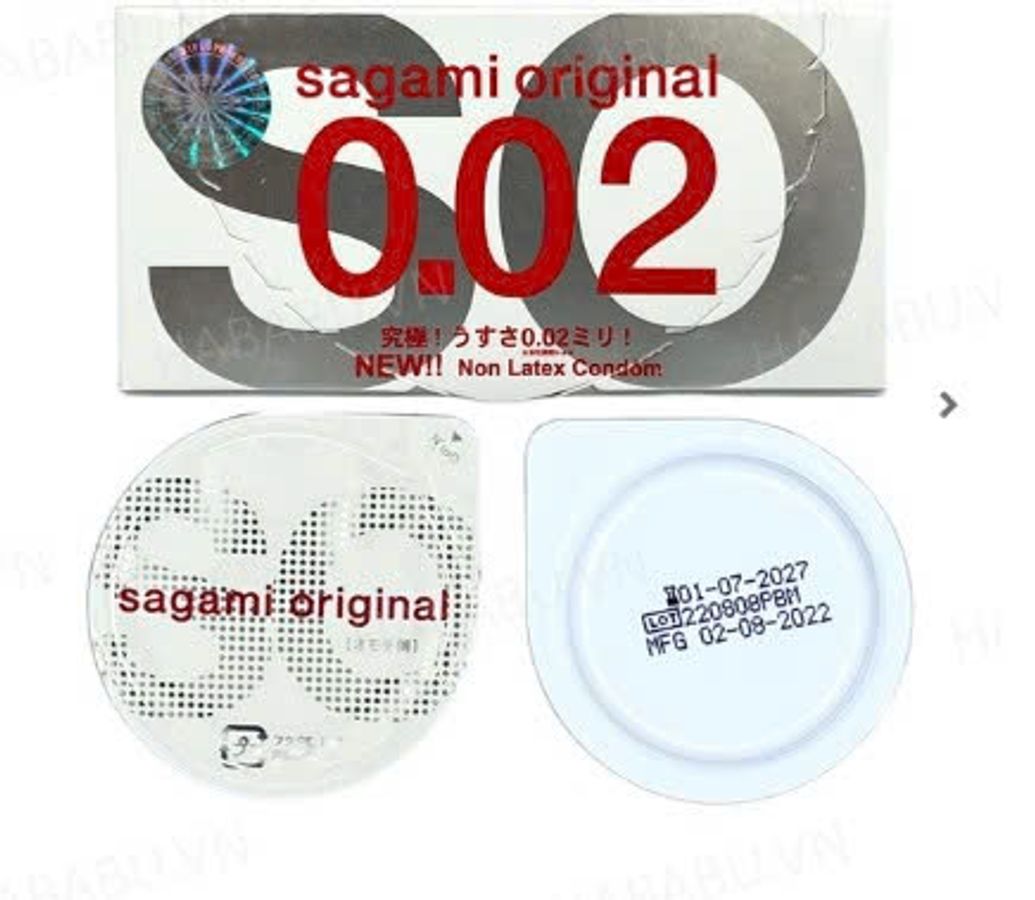 Bao cao su siêu mỏng Sagami 0.02 hộp 2 chiếc chính hãng