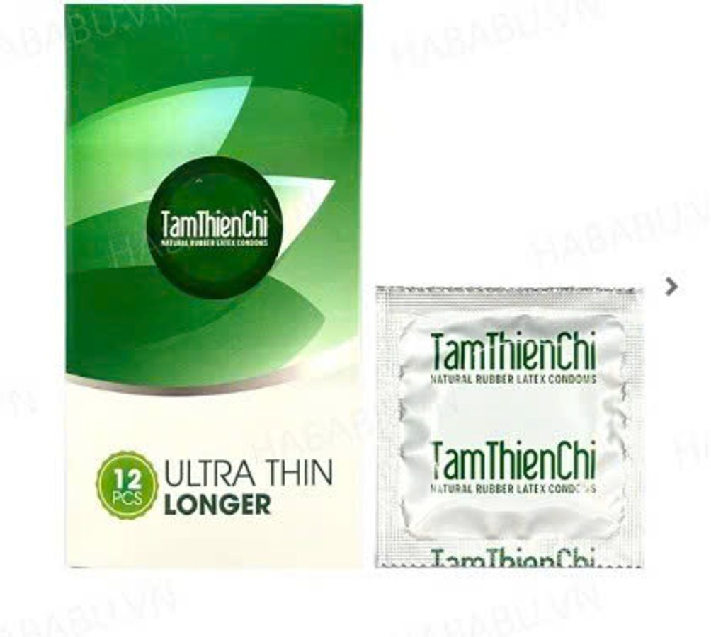 Bao cao su Tâm Thiên Chí Ultra Thin Longer hộp 12 chiếc kéo dài thời gian chính hãng
