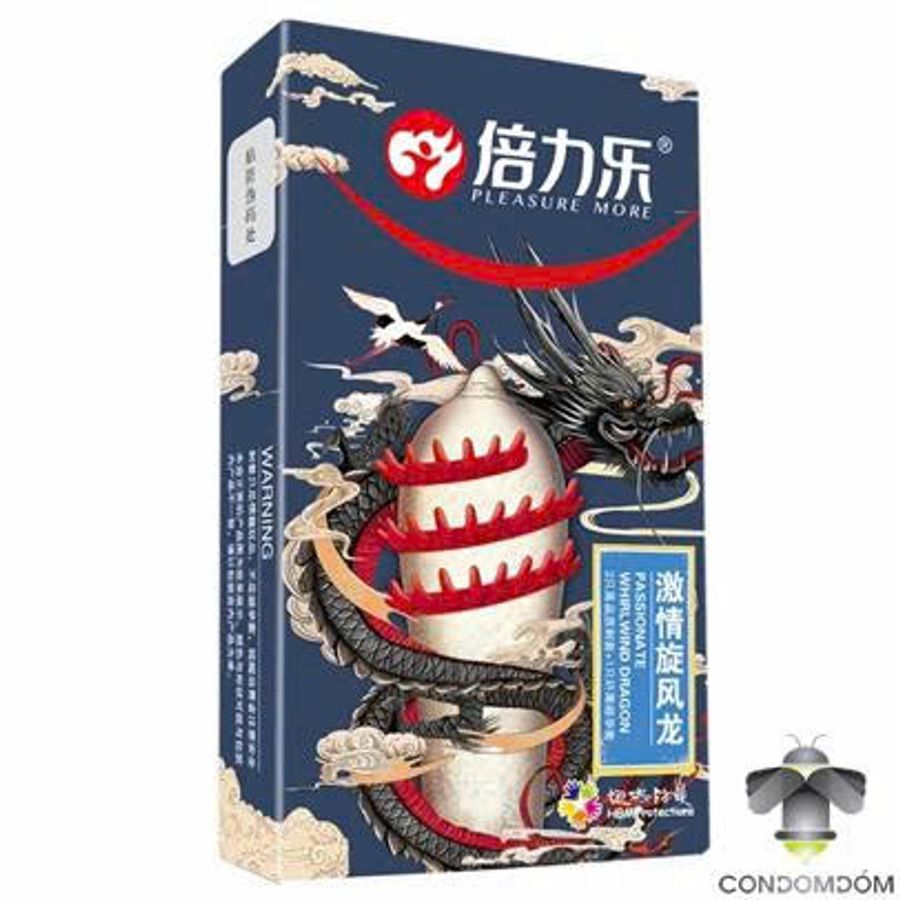 Bao cao su HBM Rồng đen gai siêu khủng hộp 3 chiếc