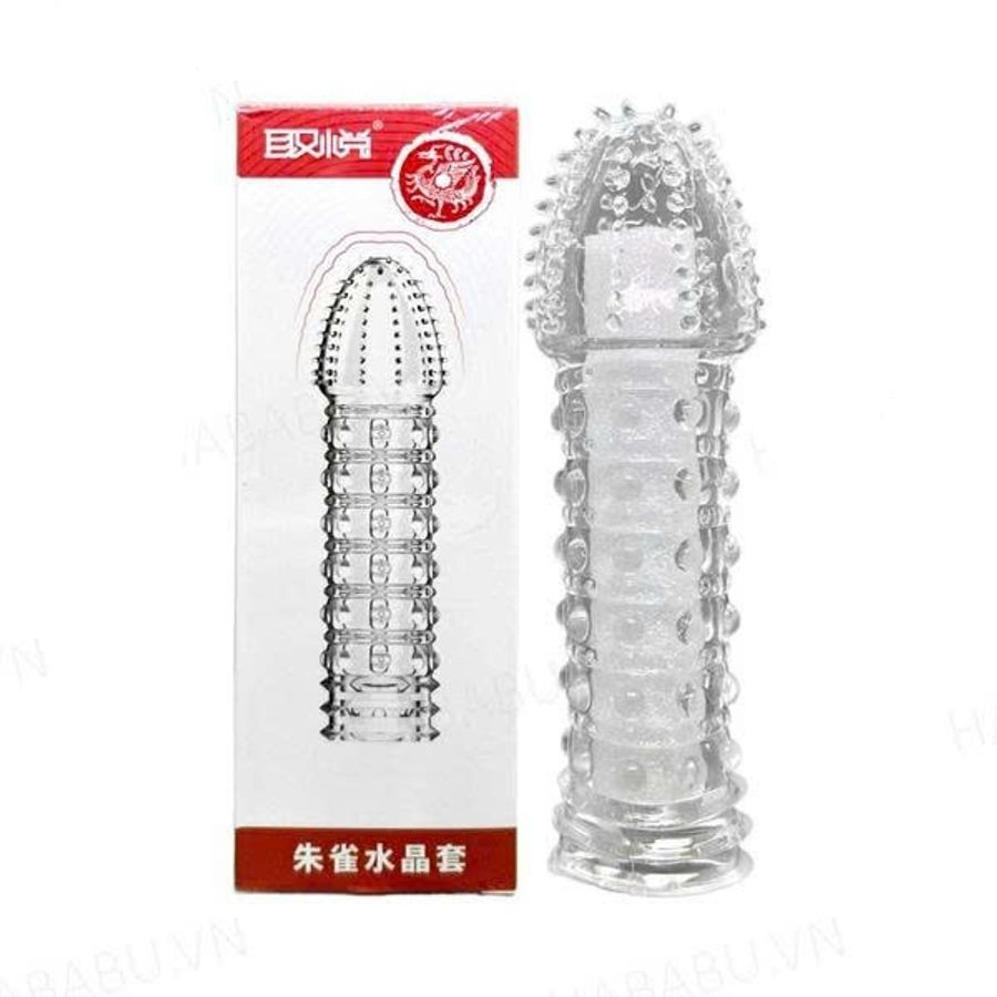 Bao cao su đôn dên Aichao Gai Gân (hộp cam) tăng kích thước chính hãng