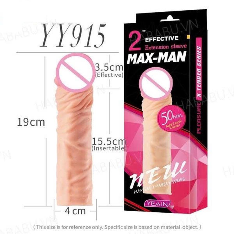 Bao cao su đôn dên Max-Man YY915 tăng kích thước chính hãng