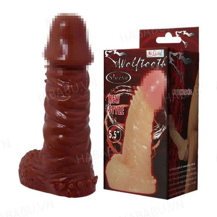 Bao cao su đôn dên Wolftooth Sleeve có bìu tăng kích thước chính hãng