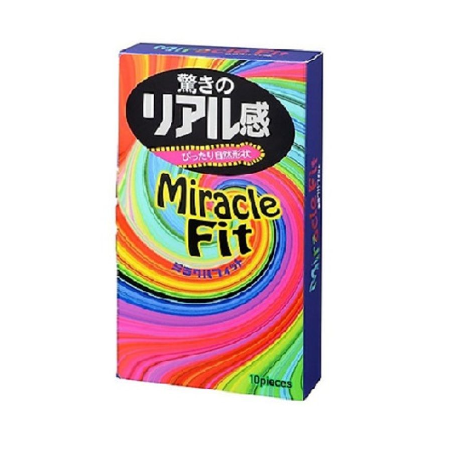 Bao cao su Sagami Miracle Fit siêu mỏng ôm sát hộp 10 chiếc