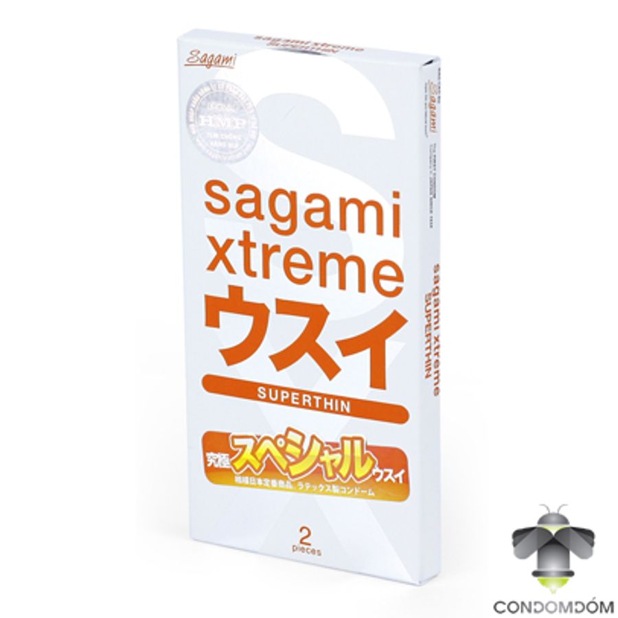 Bao cao su Sagami Xtreme Superthin siêu mỏng hộp 2 chiếc