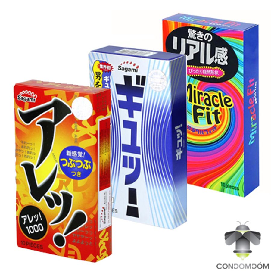 Combo 32 chiếc Bao cao su gai toàn thân, siêu mỏng, ôm sát Are Are, Tight Fit, Miracle Fit