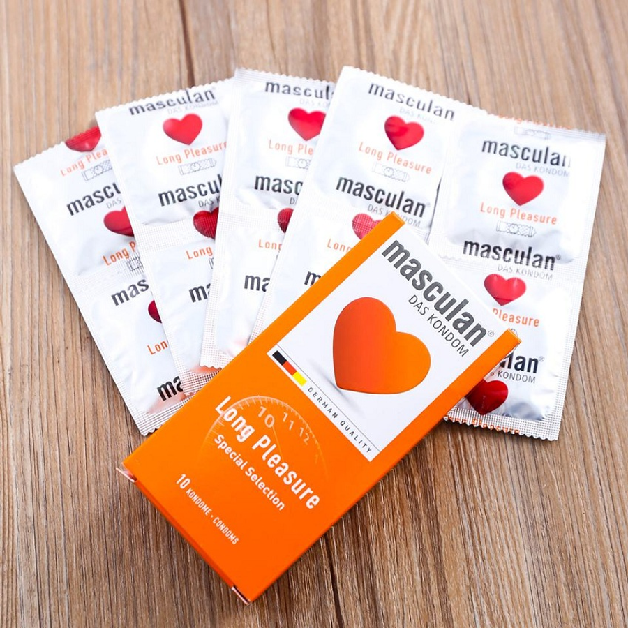 Bao Cao Su Hỗ Trợ Kéo Dài Xuất Tinh - Gai Gân Nổi Li Ti Masculan