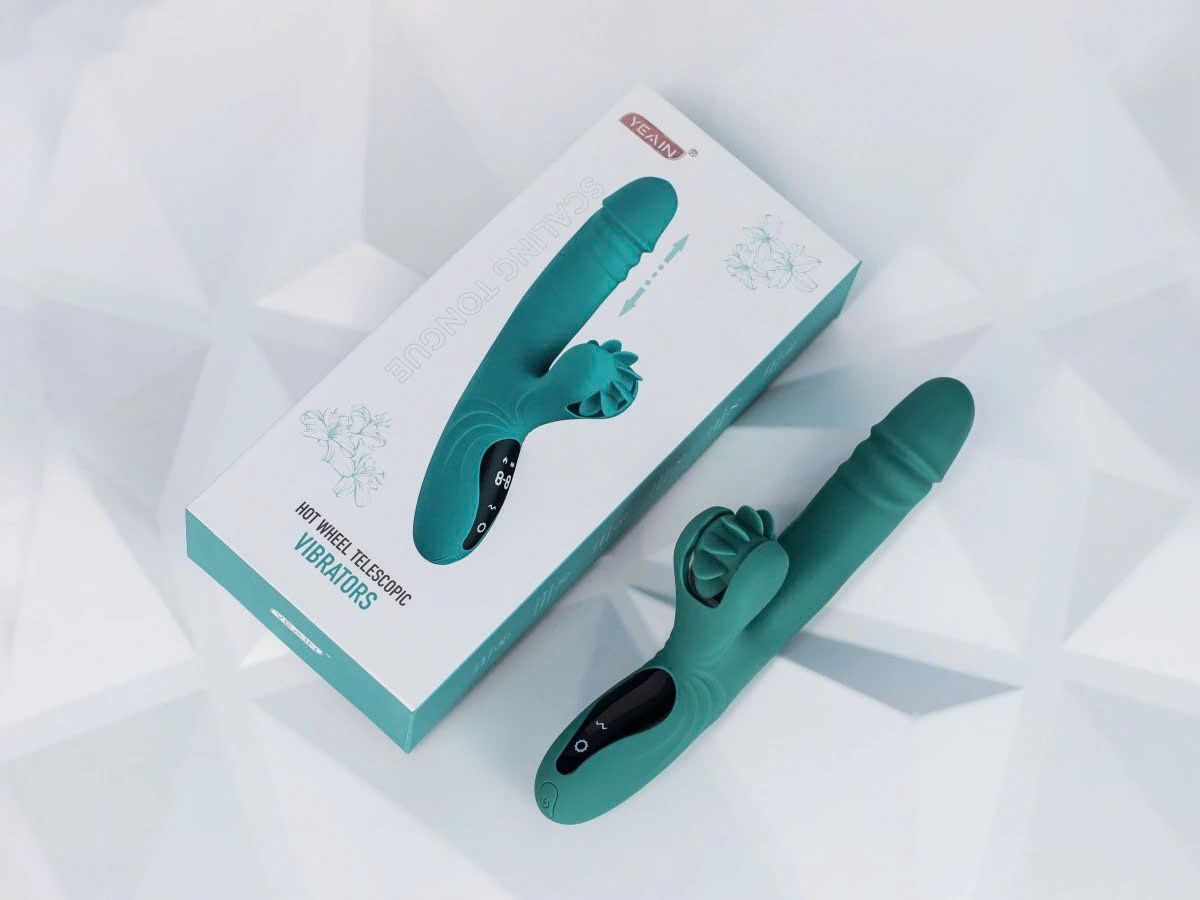 Máy massage hỗ trợ nữ giải tỏa Yeain Vibrators thụt có lưỡi liếm cảm ứng