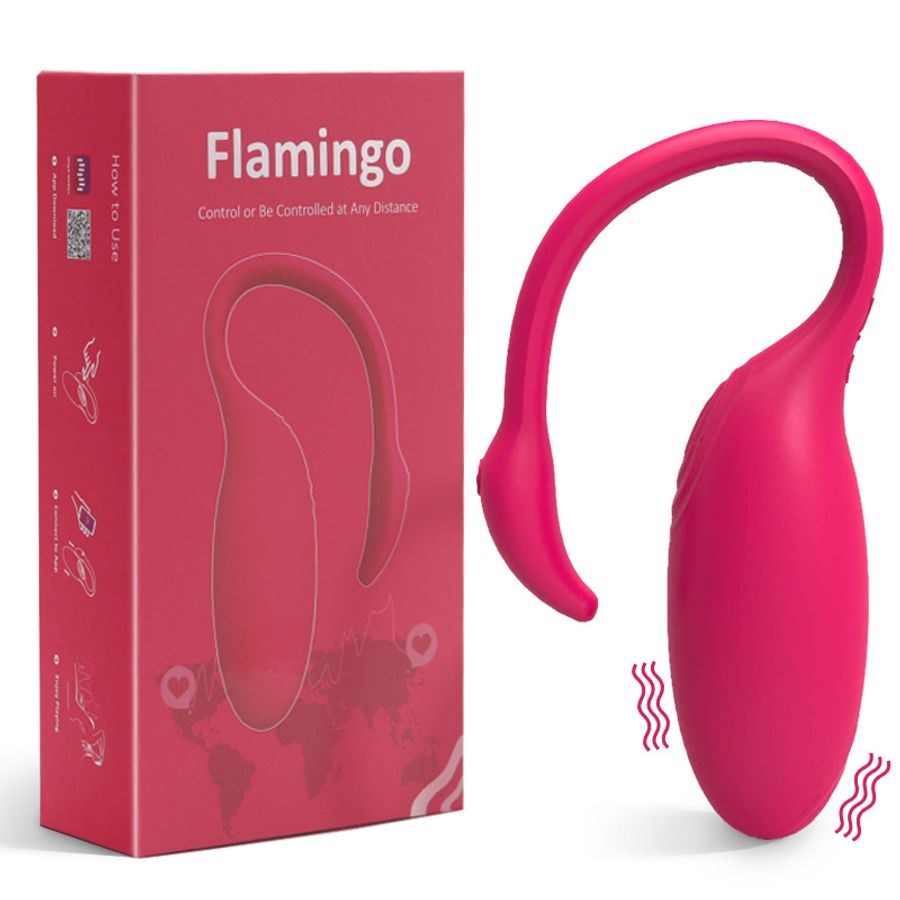 Trứng Rung Hồng Hạc Flamingo Điều Khiển Qua App Hàng Chính Hãng Đức (EG25)