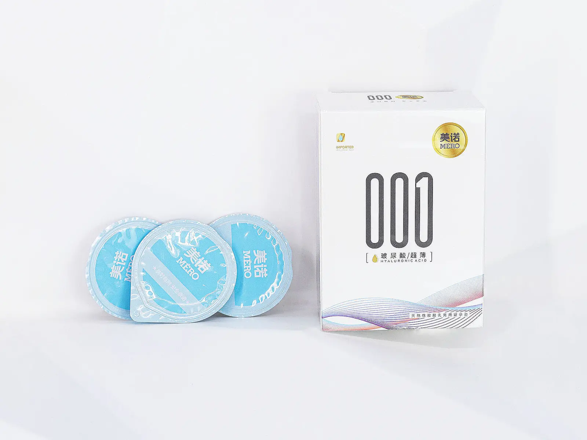 Bao cao su MERO 001 Hyaluronic Acid siêu mỏng, siêu mềm mại