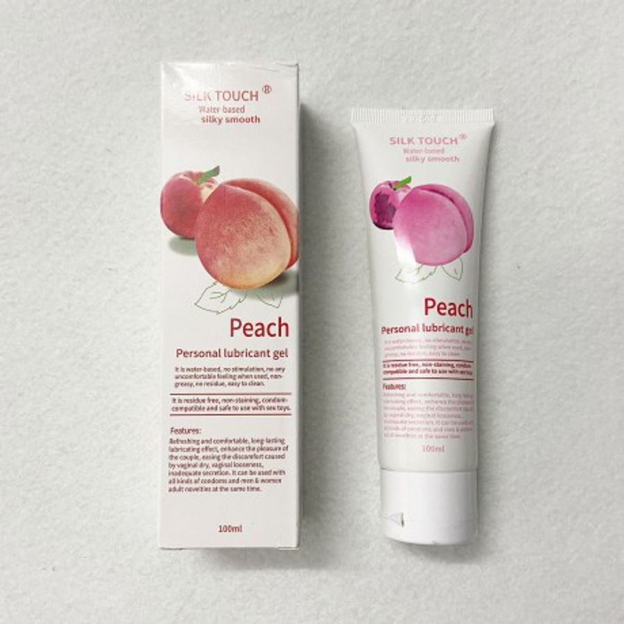 Gel bôi gốc nước silk touch Love Kiss Hương Đào 100ml chính hãng 