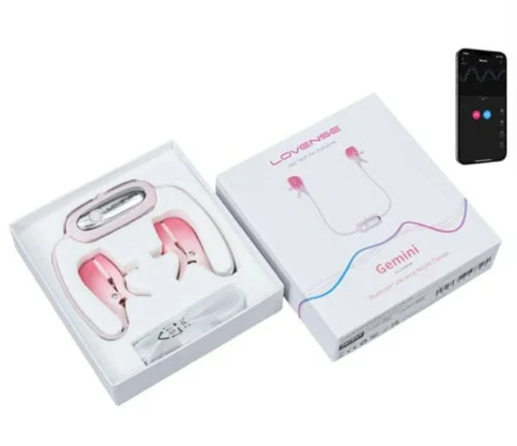 Máy Rung Kẹp Vú Gemini Lovense BDSM – Điều Khiển Qua App