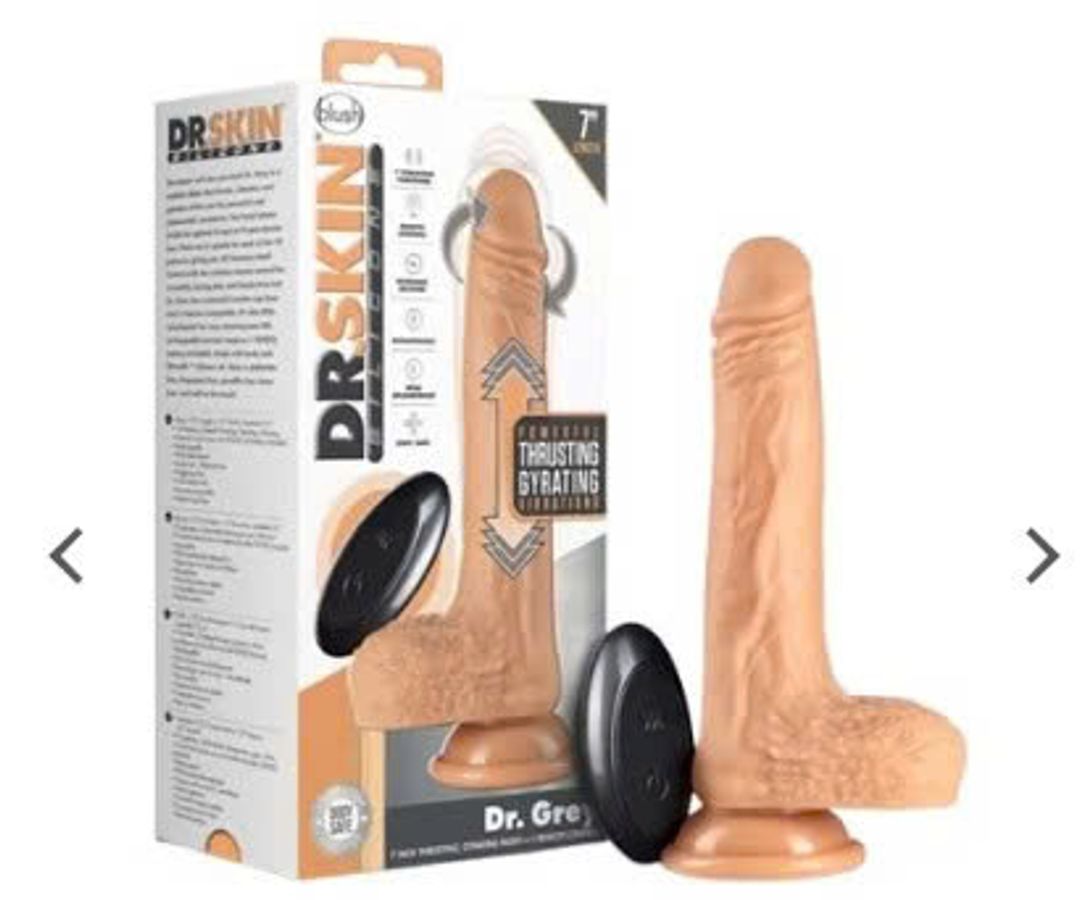 Dương Vật Giả Size Nhỏ Dr Skin Rung Thụt Ngoáy Điều Khiển Từ Xa USA (DVT16)