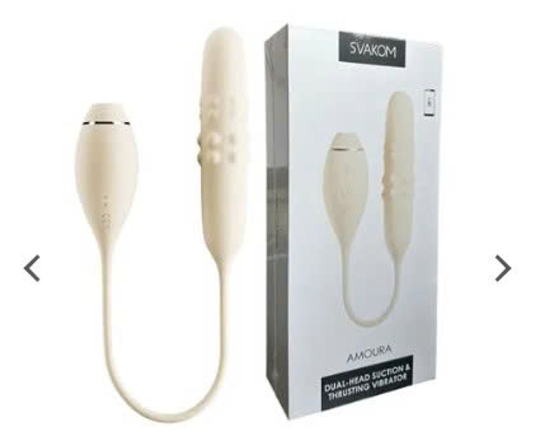 Trứng Rung Đôi Svakom Amoura Rung Thụt Kết Hợp Bú Liếm Xoay Bi Ấn Tượng – Điều Khiển Qua App (EG41)