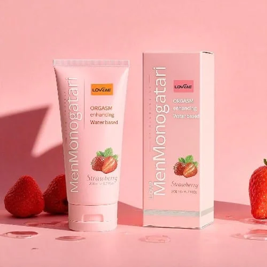 Gel Bôi Hương Dâu Tây Love Menmongatari Ngọt Ngào Hàng Chính Hãng Thương Hiệu Lovcae