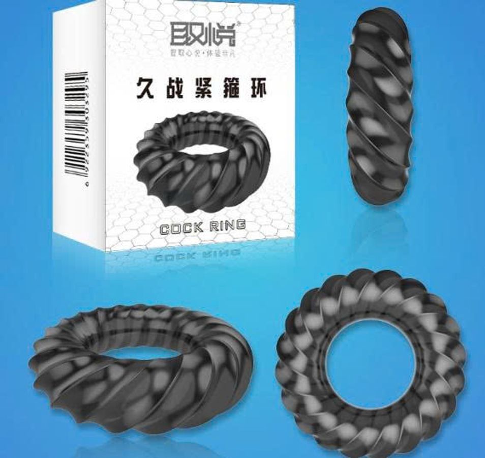 Vòng đeo dương vật silicon cao cấp siêu mềm họa tiết bánh răng