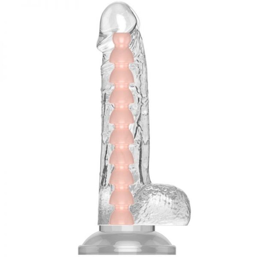 Dương vật giả trong suốt có khớp tùy chỉnh hình dạng cong thẳng