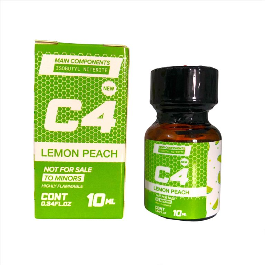 Popper C4 10ml Lemon Peach hương chanh đào cực phê (Mới) chính hãng