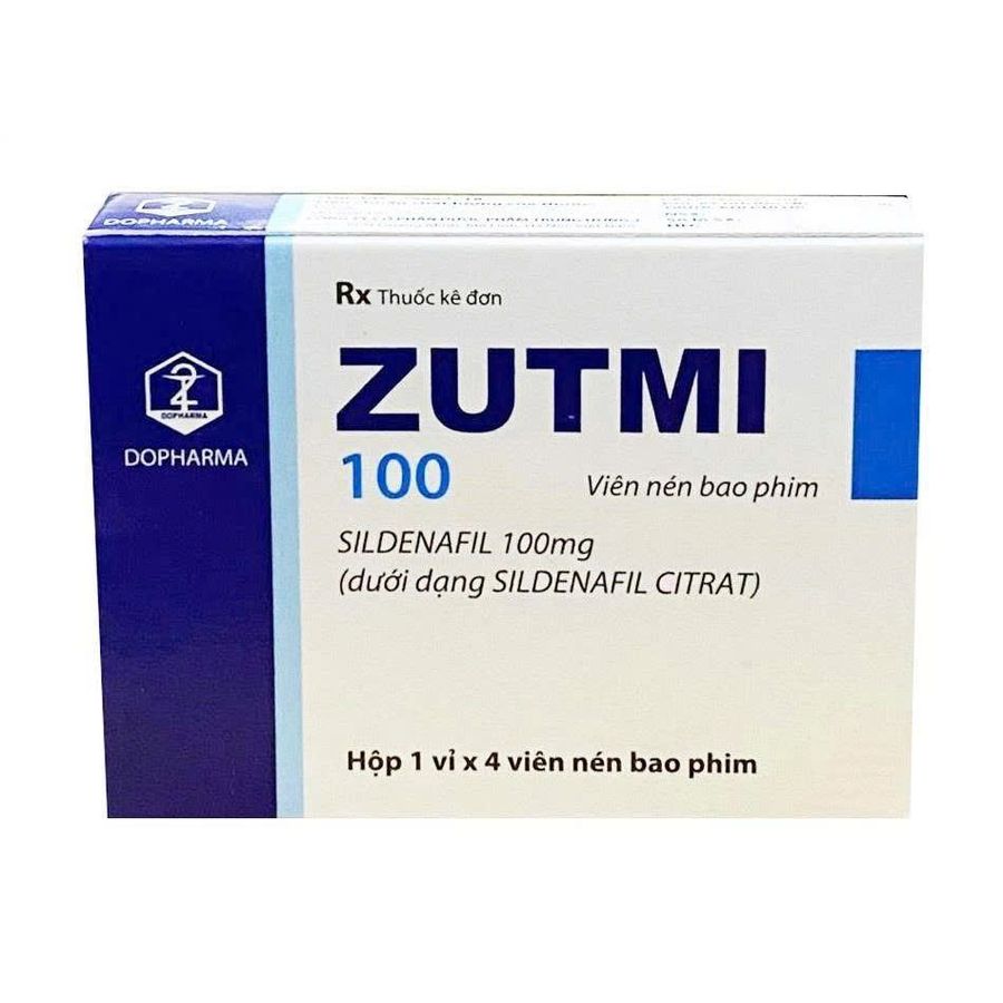 Viên uống hỗ trợ phái mạnh tăng bản lĩnh đàn ông Zutmi 100 hộp 1 vỉ x 4 viên