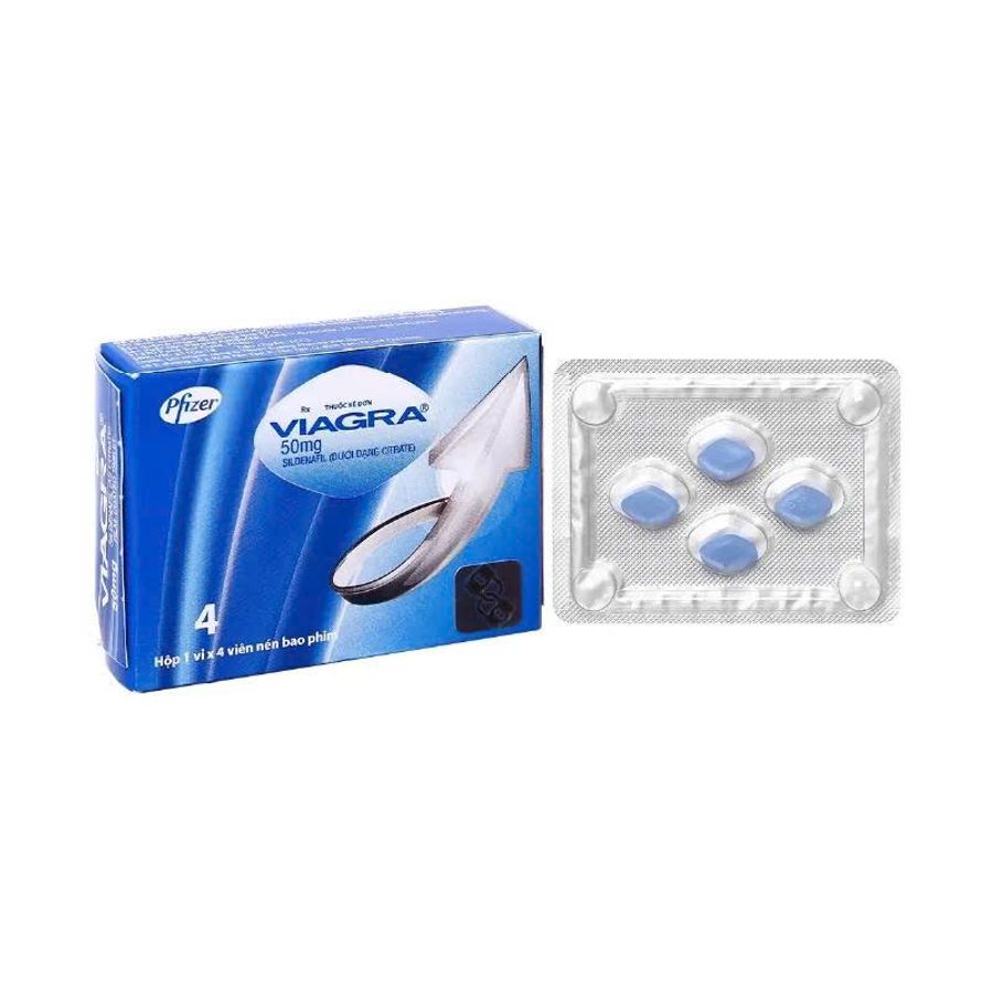 Viên uống hỗ trợ phái mạnh tăng bản lĩnh đàn ông 50mg hộp 4 viên