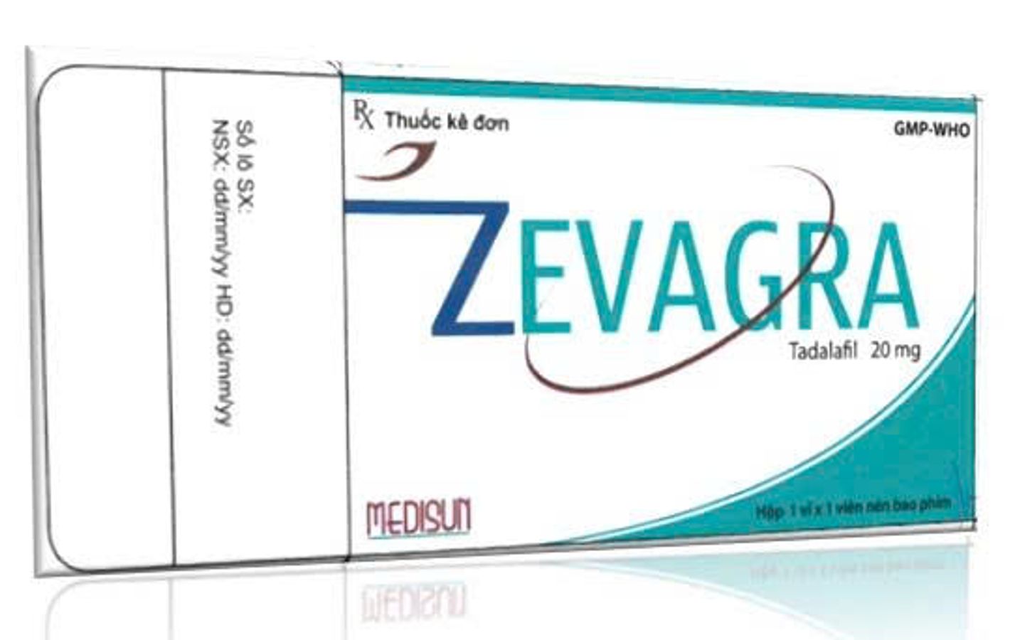 Viên uống hỗ trợ phái mạnh tăng bản lĩnh đàn ông ZEVAGRA hộp 1 vỉ x 2 viên nén