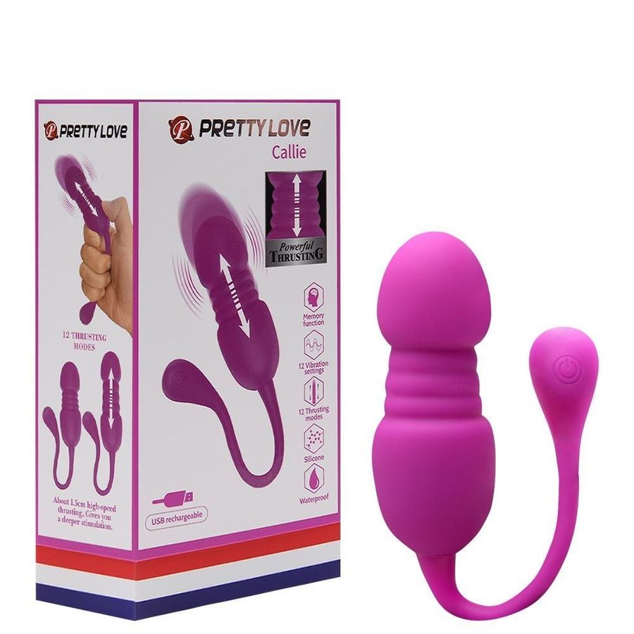 Trứng Rung Massage âm đạo nhiều chế độ rung thụt Prettylove Callie chính hãng