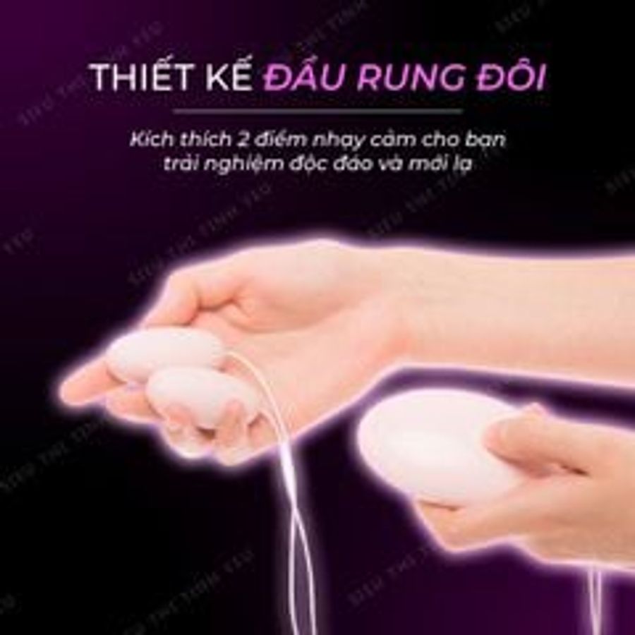 Trứng rung Durex Play Dual-Head Vibrating Egg 2 đầu 12 chế độ rung dùng pin