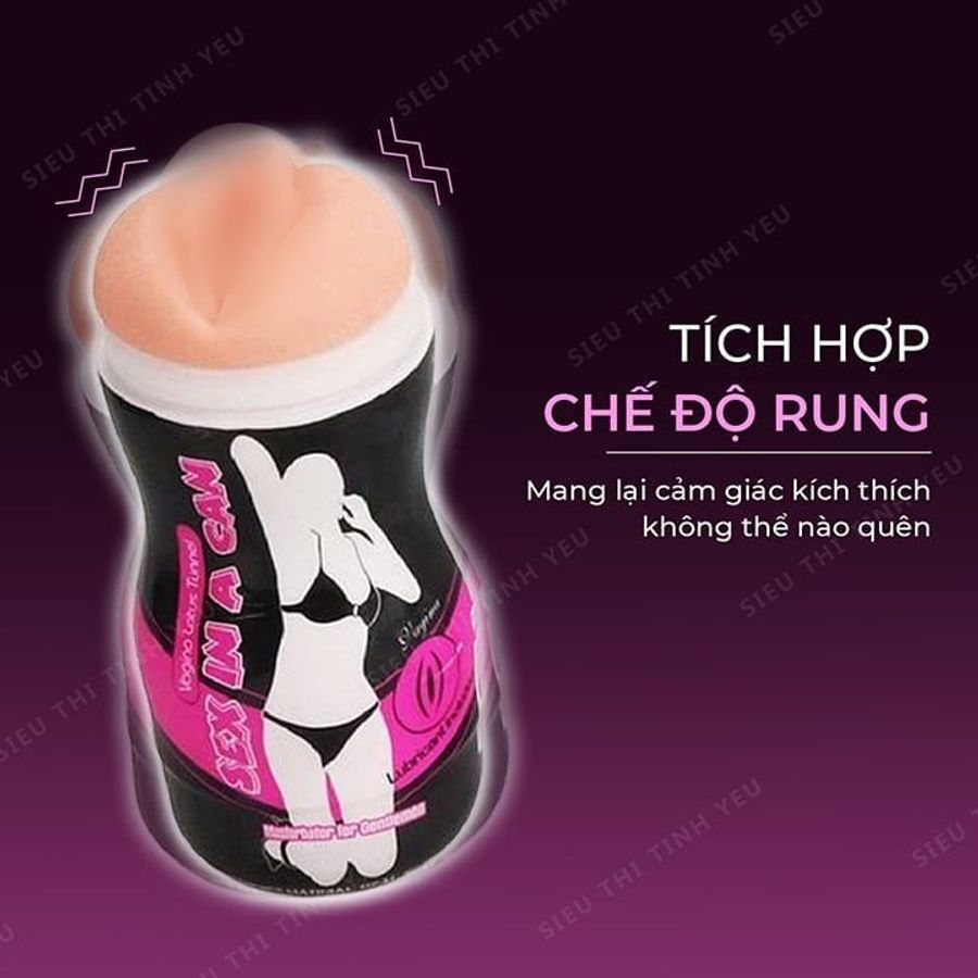 Âm đạo giả cầm tay Lovetoy rung đa chế độ dùng pin 335815
