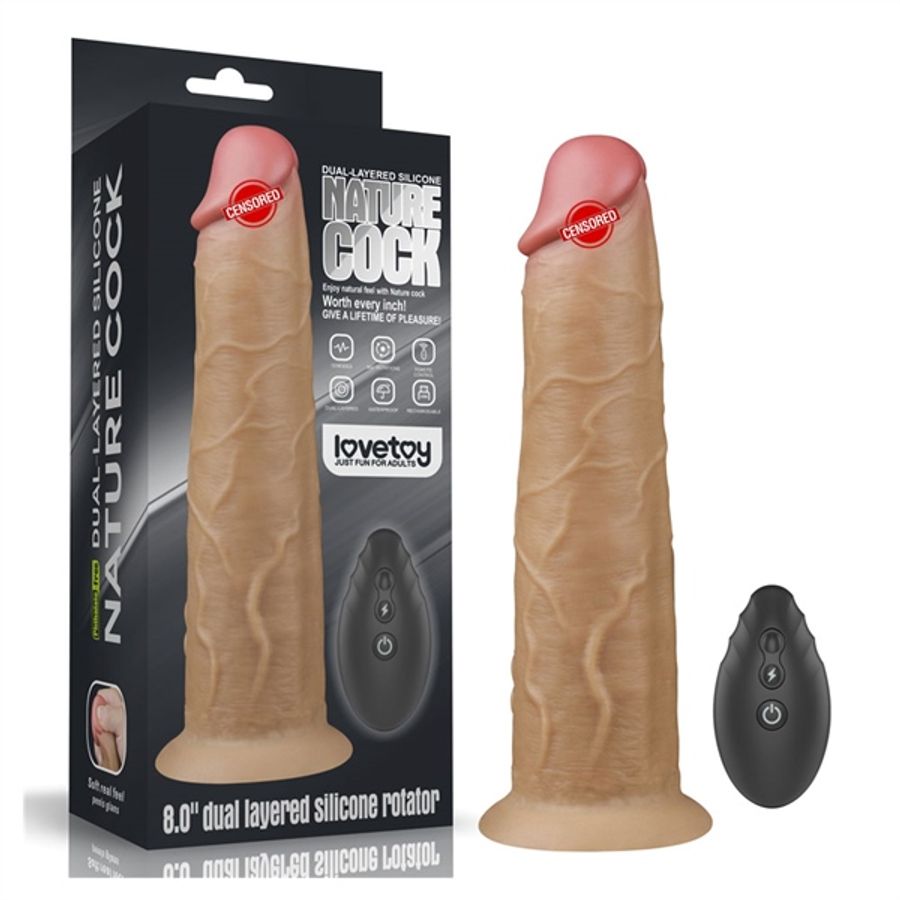  Dương Vật Giả Hít Lovetoy Nature Cock 8 Inch Remote R S