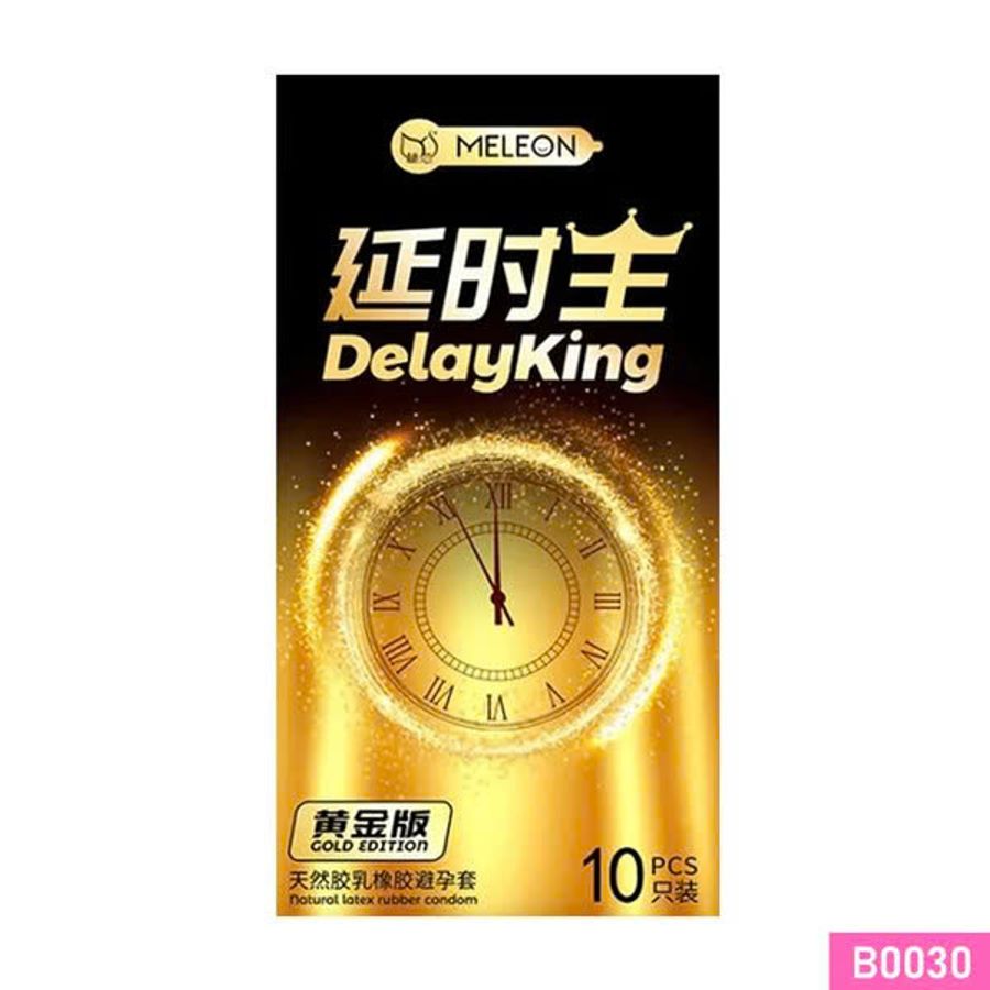 Bao cao su Meleon Delayking Gold Edition kéo dài thời gian Hộp 10 cái