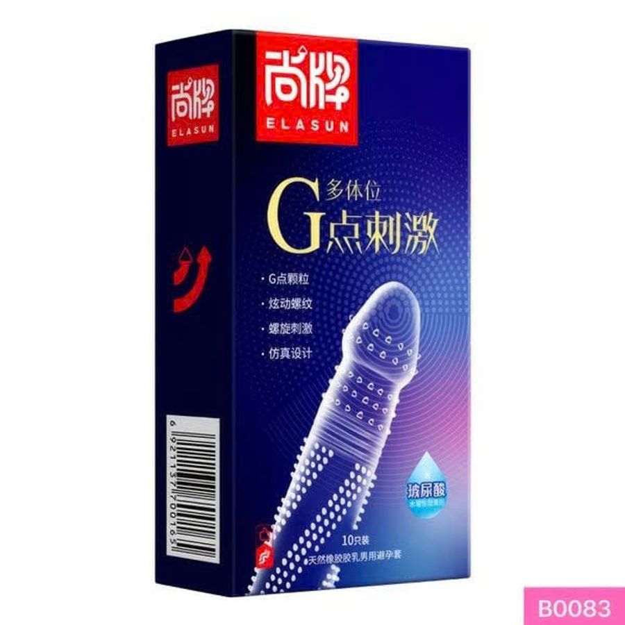 Bao cao su thân gai xoắn ốc Hộp 10 cái 335461