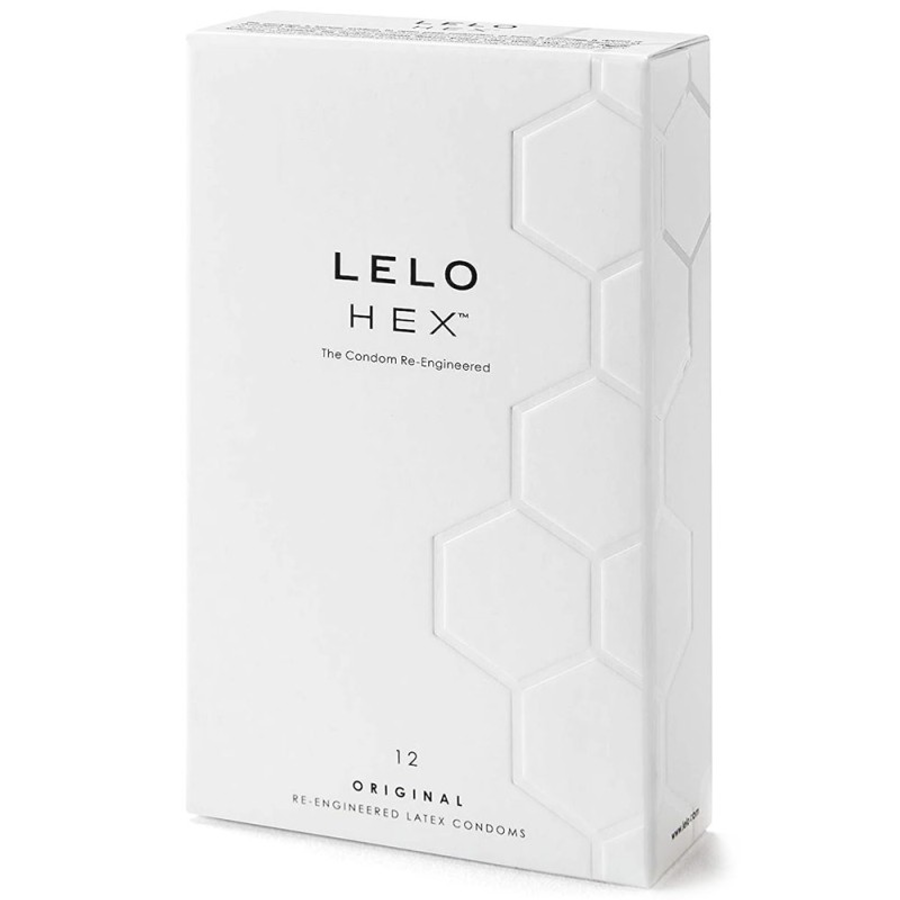 Hộp 12 bao cao su cao cấp 54mm Lelo Hex Condoms