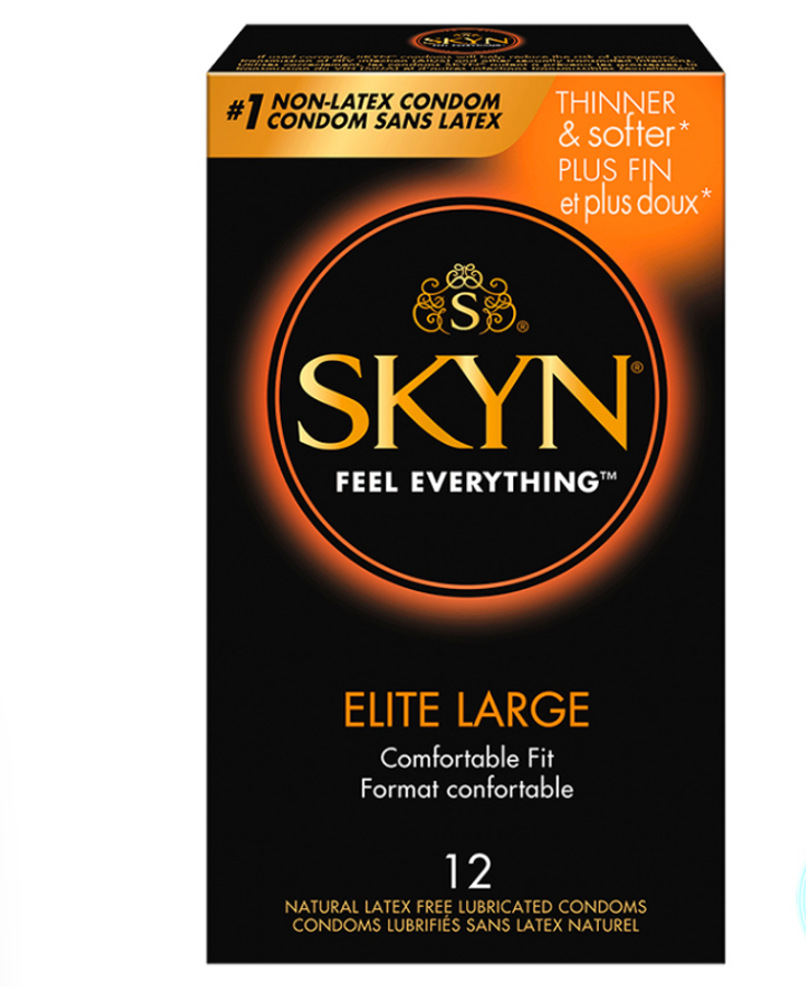 Bao cao su Size lớn siêu mỏng không mùi LifeStyles Skyn Elite Large (Size 56mm )