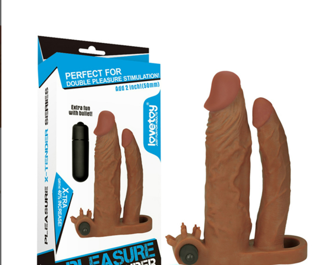 Bao Cao Su Rung 2 Đầu LoveToy Double Penis LV314101