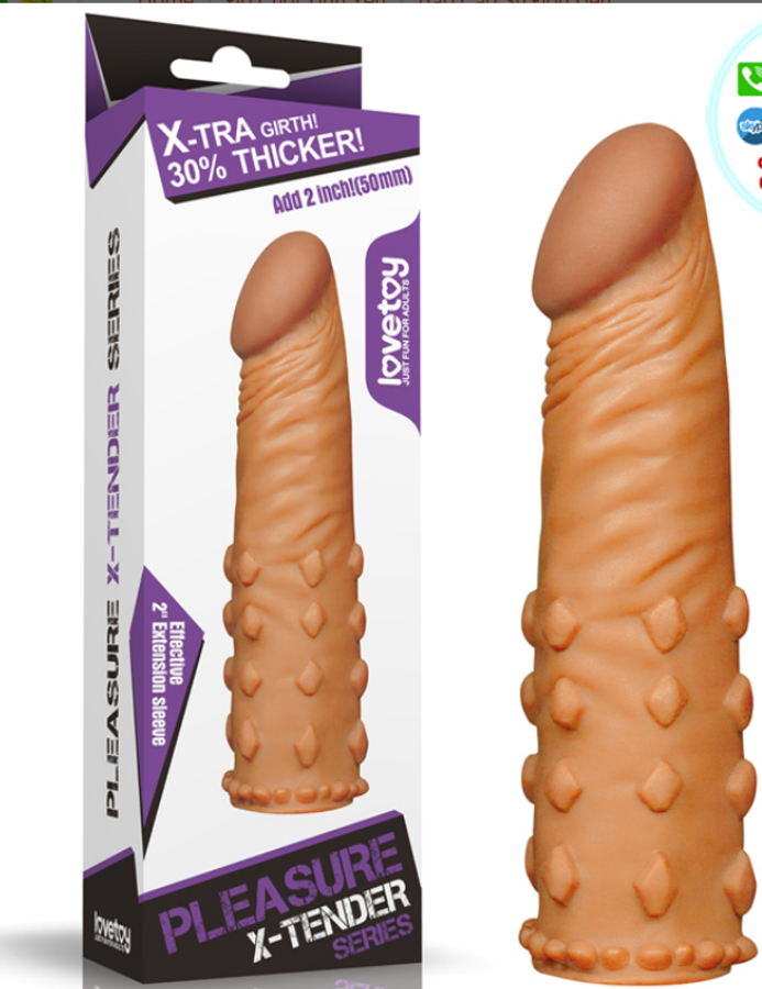 Bao cao su đôn dên có gai LoveToy X-Tra